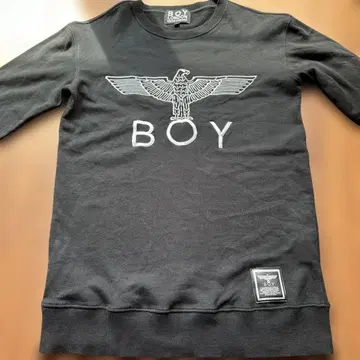 BOY LONDON 이글 로고 자수 맨투맨 블랙 S 사이즈