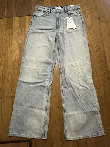 ZARA 슈퍼 와이드 레그 데님 38