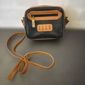 ELLE 숄더백 블랙/브라운 컴팩트
