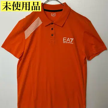 EA7 EMPORIO ARMANI 피케 셔츠 오렌지 남성용
