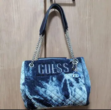 GUESS 데님 숄더백