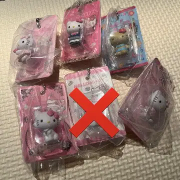 HELLO KITTY 패키지 미니어처 컬렉션 5종 세미 컴플리트