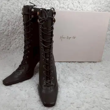 새상품급 23cm Herlipto 하립투 하이힐 부츠 박스 포함