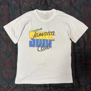 80s Jamaica Surf T셔츠 그레이 싱글 스티치