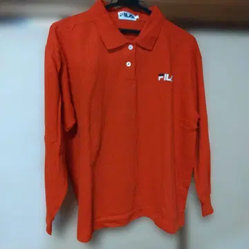 FILA 빨간색 피케 셔츠 L 사이즈