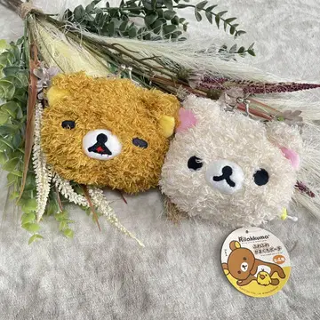 리락쿠마 코리락쿠마 복슬복슬 가마구치 파우치 동전 지갑 지갑