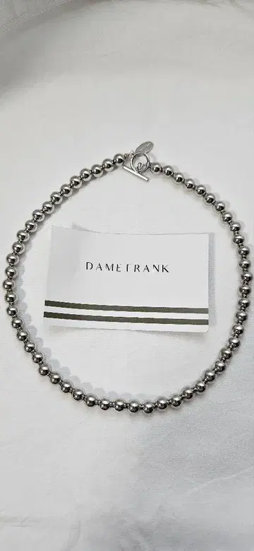 DAME FRANK 댐프랭크 실버 볼 체인 목걸이 미사용 새상품