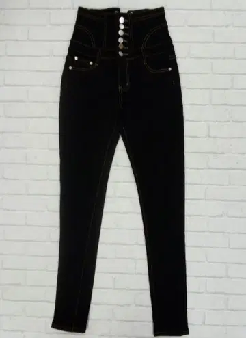G586 d.i.a 블랙 하이웨스트 스키니 데님