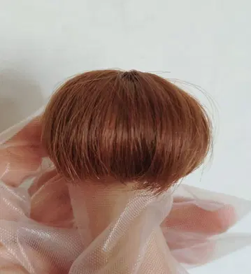 4인치 인형 가발 숏 브라운