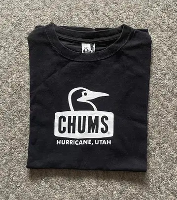 CHUMS 블랙 T셔츠 M 사이즈