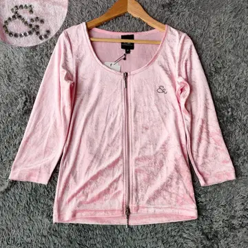 핑키앤다이안 크러쉬 벨로아 상의 핑크 y2k 헤이세이 갸루