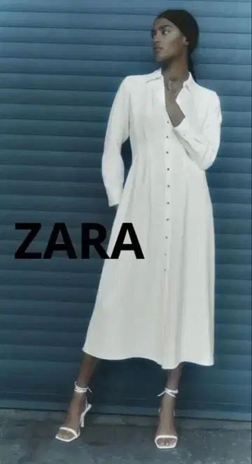ZARA 핏 셔츠 원피스 미사용 새상품