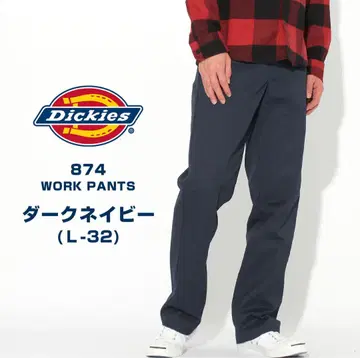 [ 미사용 택 포함 ] Dickies 874 워크 팬츠 다크 네이비 32