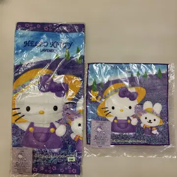 헤이세이 레트로 홋카이도 한정 헬로키티 타월 2개