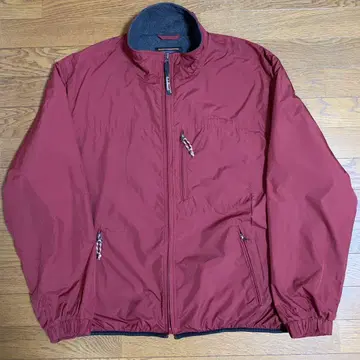 L.L.Bean 버건디 나일론 자켓 웜업 자켓