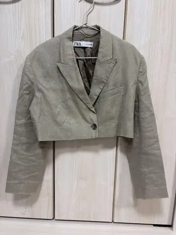 ZARA 숏 숏 자켓 L 베이지