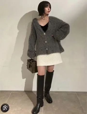 FRAYI.D 마틀라세 라메 자카드 미니 스커트 IVY 0