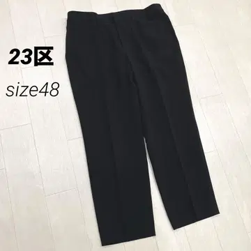 빅 사이즈 23구 사이즈 48 테이퍼드 팬츠 블랙 새상품급