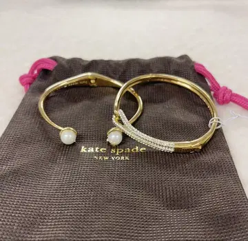 [ 2개 세트 미사용 ] Katespade 케이트 스페이드 뱅글 골드