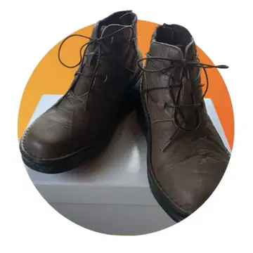 새상품급 인코르제 가죽 레이스업 부츠 23.0cm