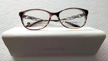 코 패드가 없는 안경 프레임 네오진 NJ1300 C30 브라운 마블