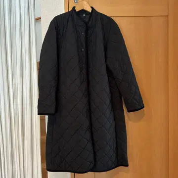 무인양품 퀼팅 코트 S 사이즈 블랙