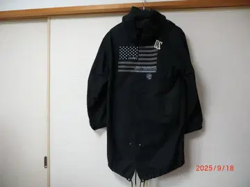 초 레어 새상품급 AVIREX 블랙 헤비듀티 모즈 코트
