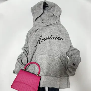 새상품급 Ameribana 아메리카나 후드 부착 맨투맨 S 사이즈 일본제