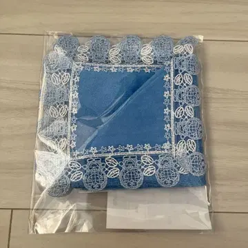 치카자와 레이스 타월 손수건 아이엠 도라에몽 블루