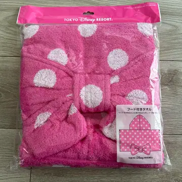 TOKYO DISNEY RESORT 후드 부착 타월 미니