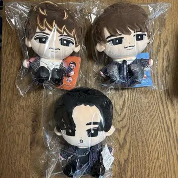 스노우 칠 매달리지 않는 봉제 인형 3체 세트