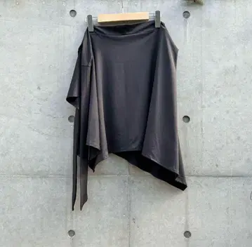 asymmetry wrap skirt 랩 스커트