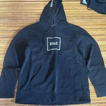 Huf 블랙 후드 부착 후드티