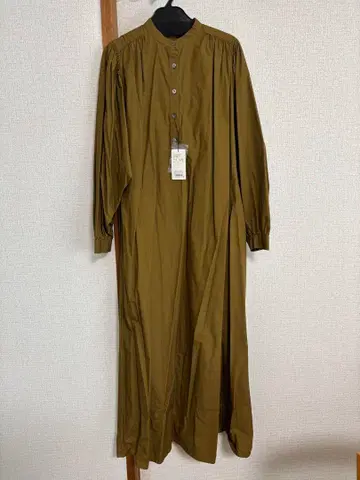 택 포함 새상품! 어반 리서치 코튼 맥시 셔츠 원피스 카멜