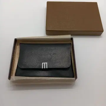 블랙 가죽 코인 케이스