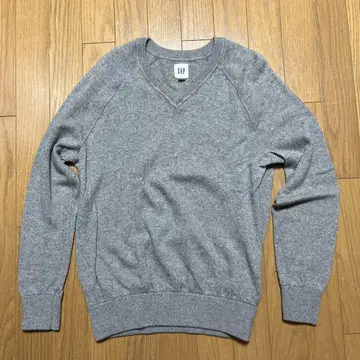 GAP 그레이 V넥 스웨터 S