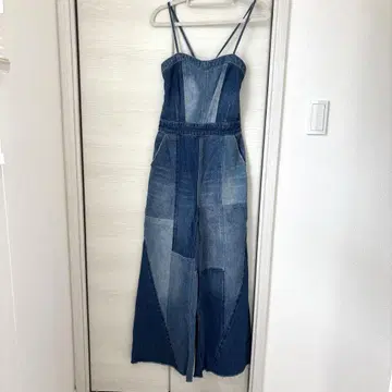 moussy 루미네 한정판 살로펫 패치워크 오버롤