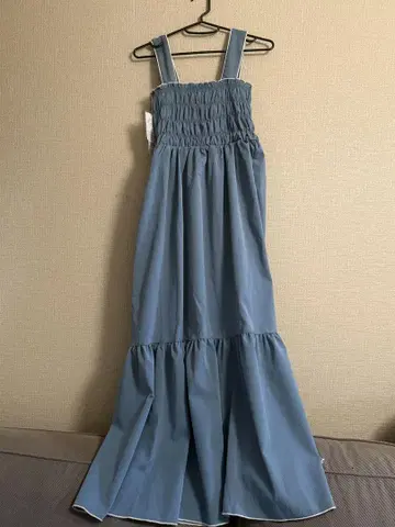 [택 포함 새상품] MURUA 파랑 원피스 체형 커버 마터니티로도