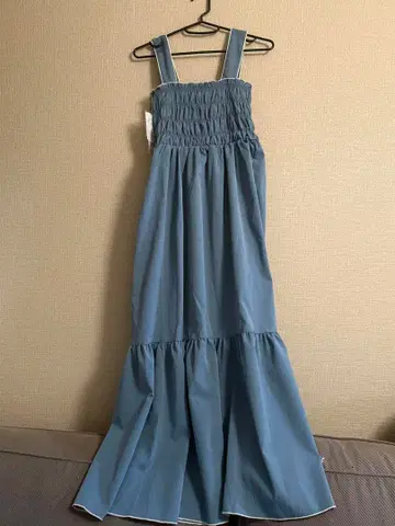 [택 포함 새상품] MURUA 파랑 원피스 체형 커버 마터니티로도