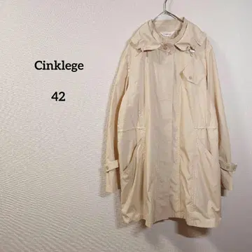Cinklege 롱 마운틴 파카 점퍼 긴팔 베이지 얇은 소재