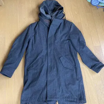 UNITED ARROWS 후디드 코트 그린