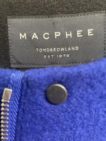 MACPHEE TOMORROWLAND 파랑 롱 코트