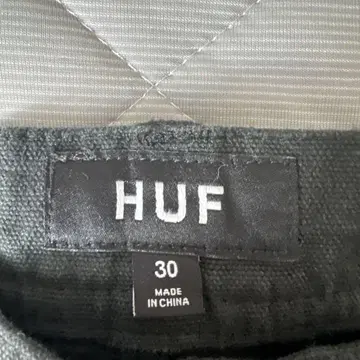HUF 워크 팬츠 블랙 사이즈 30