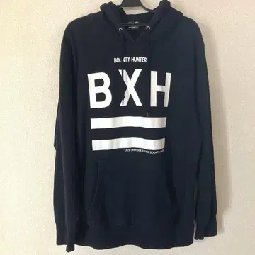 BOUNTY HUNTER 풀오버 로고 후드티