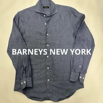 BARNEYS NEW YORK 린넨 긴팔 셔츠 M