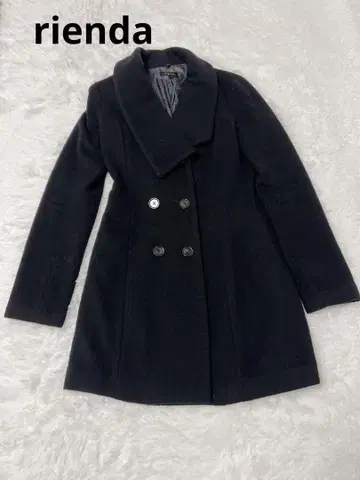 Rienda 블랙 M 사이즈 피 코트