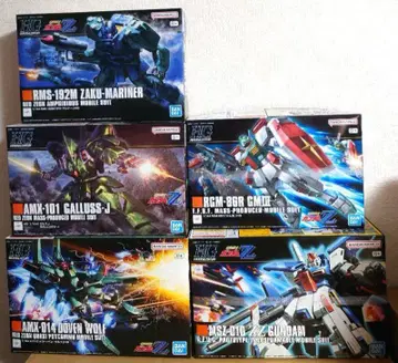 HG 건담 ZZ MS 5기 세트