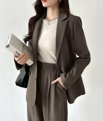 셋업 수트 테일러드 자켓 슬랙스 팬츠