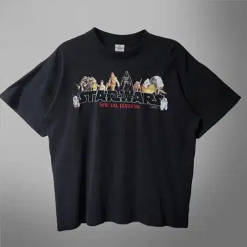 90s 스타 워즈 빈티지 T셔츠 블랙 XL