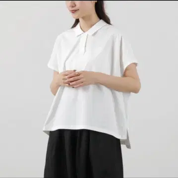 MidiUmi 미디우미 폴로 슬리브리스 풀오버 화이트